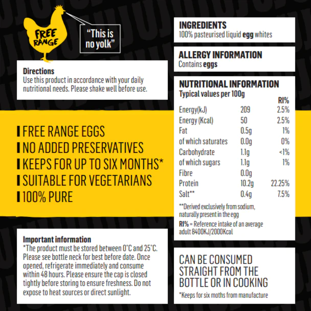 Uncle Jack's Free Range Liquid Egg Whites