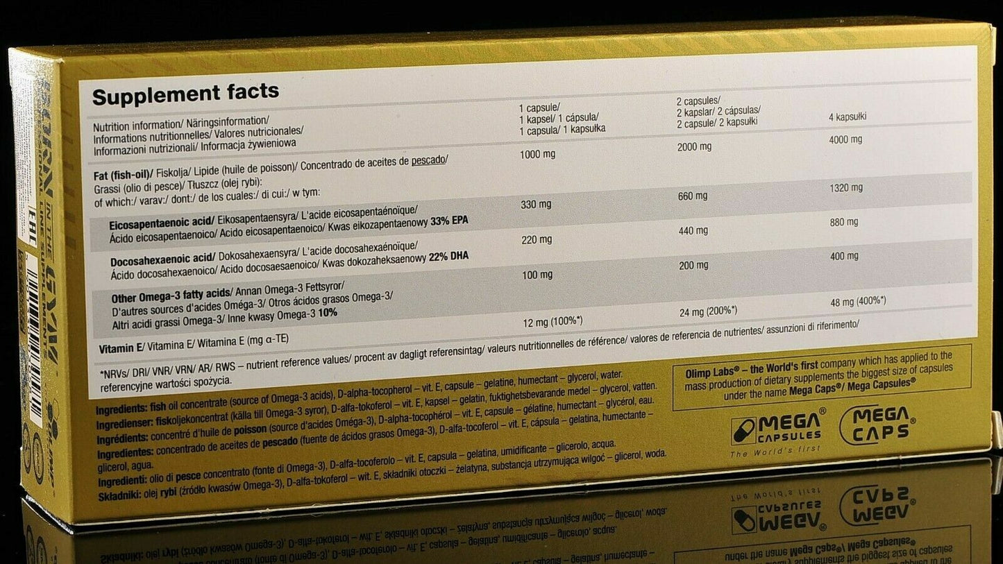 Olimp Gold Omega 3 Sport Edition - 120 Capsules