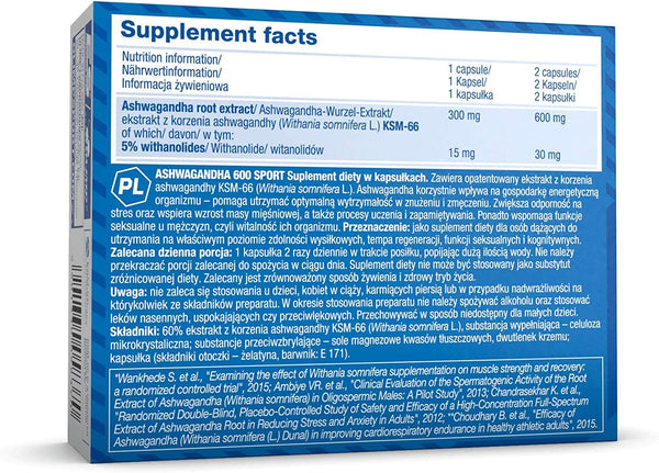 Olimp Sport Nutrition Ashwagandha 600 Sport