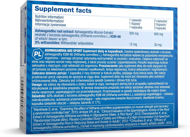 Olimp Sport Nutrition Ashwagandha 600 Sport