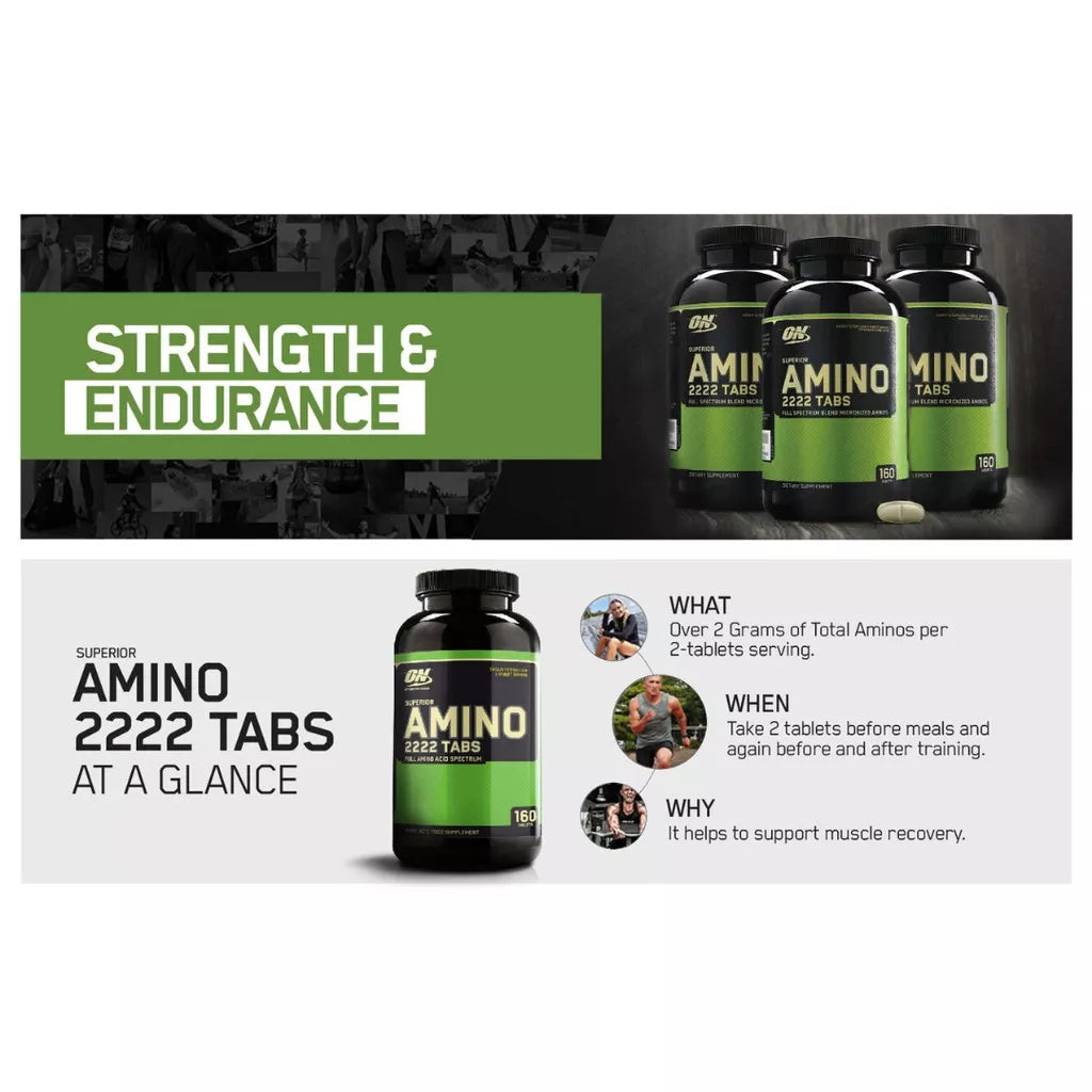 Optimum Nutrition Superior Amino 2222 Bottle