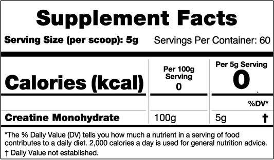 10X Athletic CRE - 300g Unflavoured