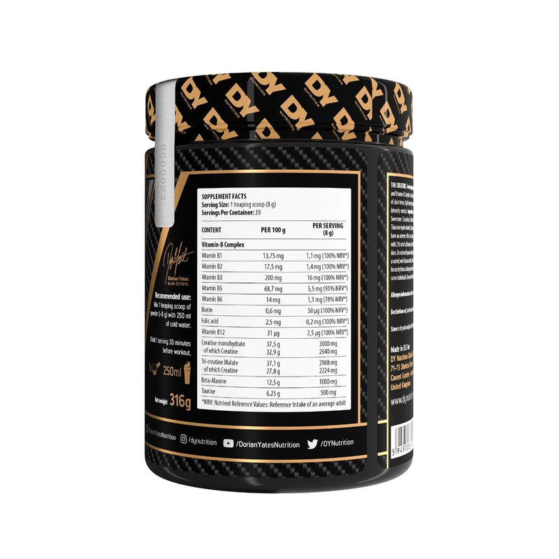 DY Nutrition The Creatine Monohydrate - 400g, 40 Servings