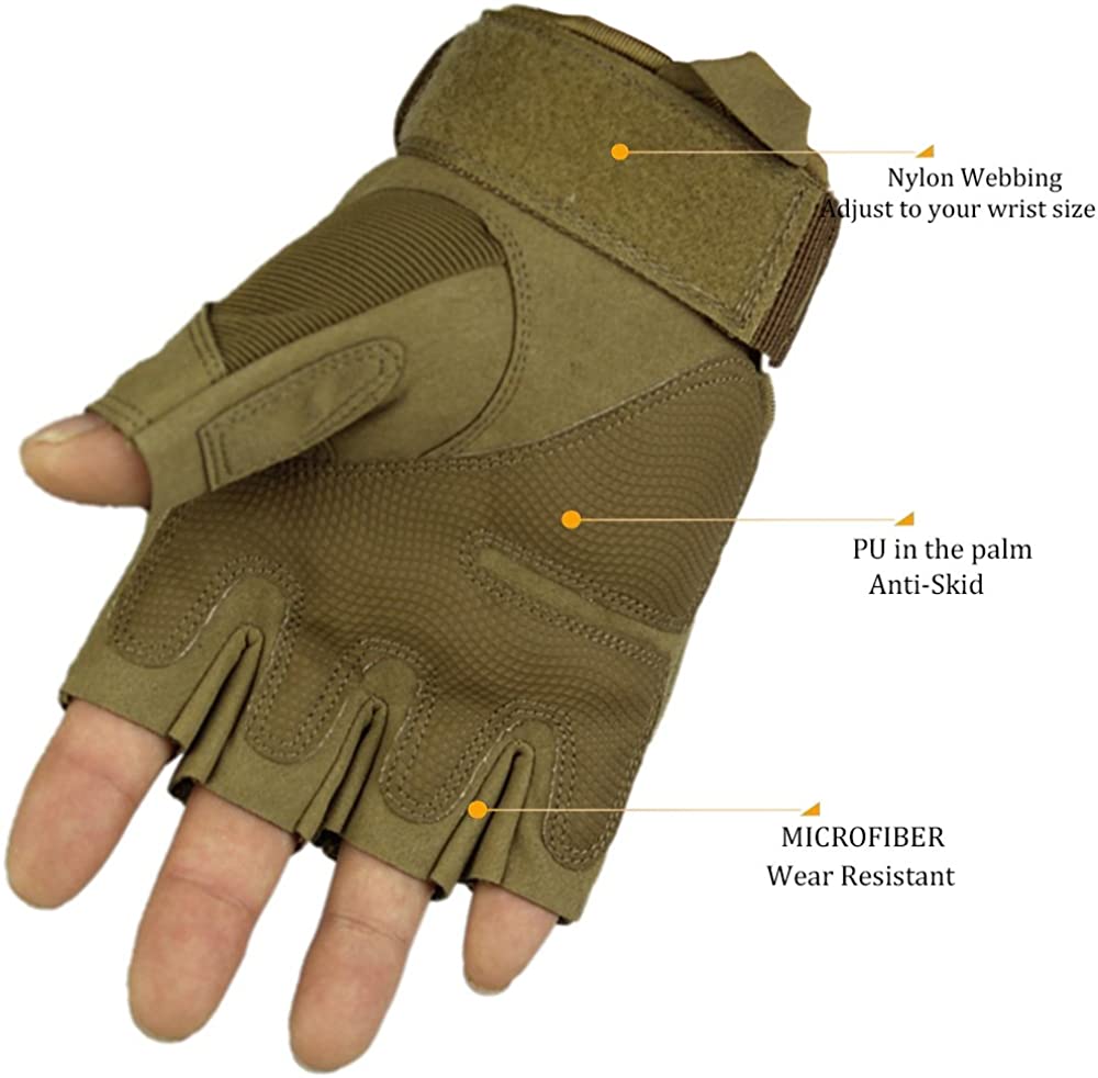 Tactical Gloves for Outdoor Sports, Cycling, Motorcycle, Hiking, Climbing and Heavy Industry