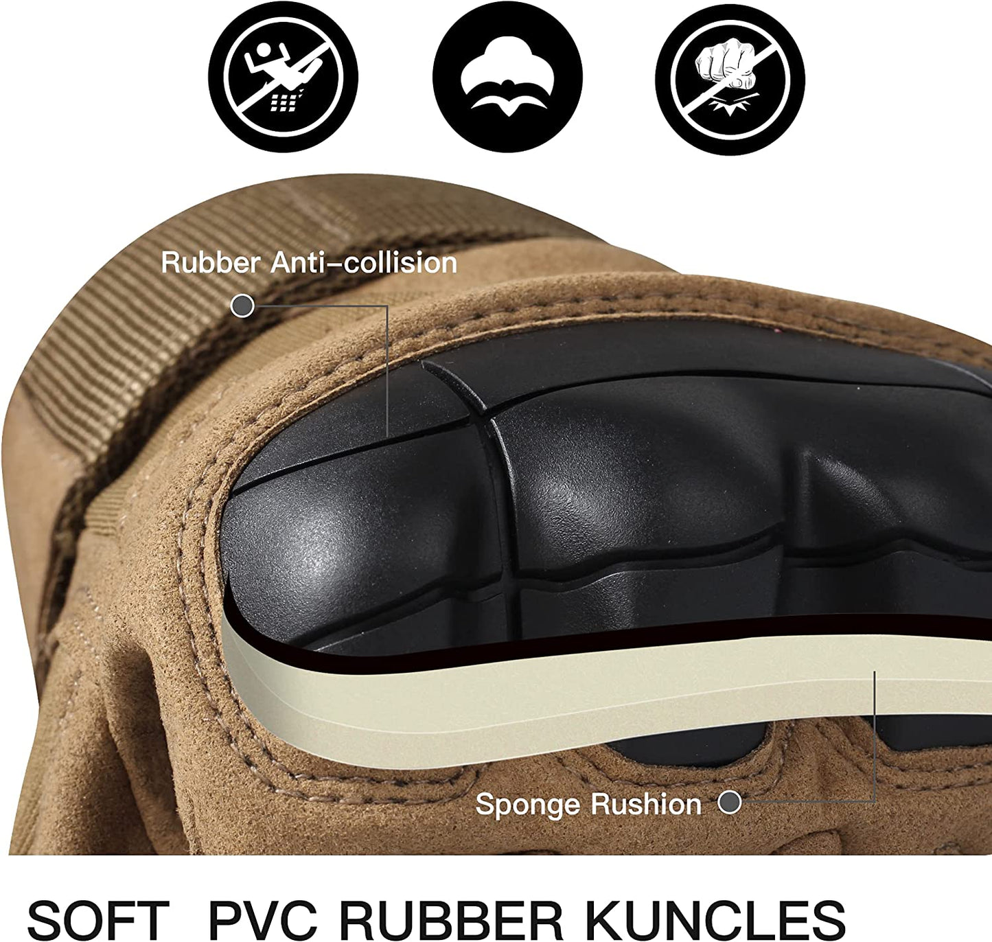 Tactical Gloves for Outdoor Sports, Cycling, Motorcycle, Hiking, Climbing and Heavy Industry